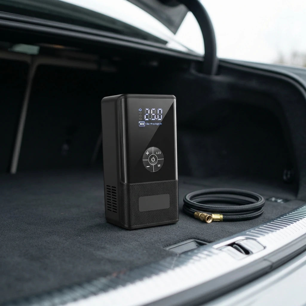 Démarreur de batterie d'urgence multifonction JCAMM avec câbles et pinces