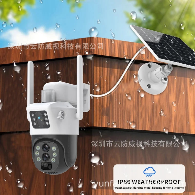 Caméra de Surveillance Solaire PTZ WiFi – Zoom 10X