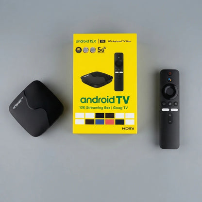 Boîtier TV Android Z6 mini avec télécommande vocale Google Assistant