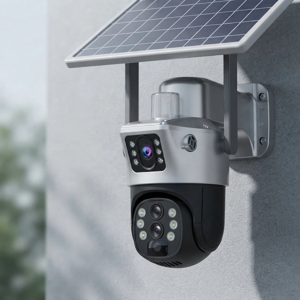 Caméra de Surveillance Solaire PTZ WiFi – Zoom 10X