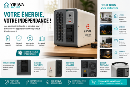 Station d'énergie portable IE Power 1005Wh