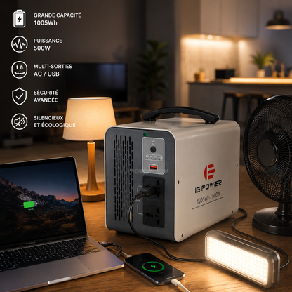 Station d'énergie portable IE Power 1005Wh