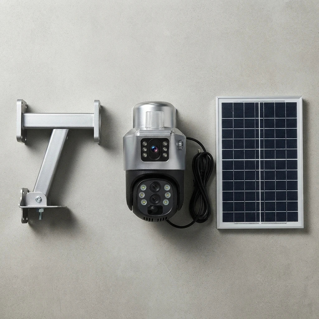 Caméra de Surveillance Solaire PTZ WiFi – Zoom 10X