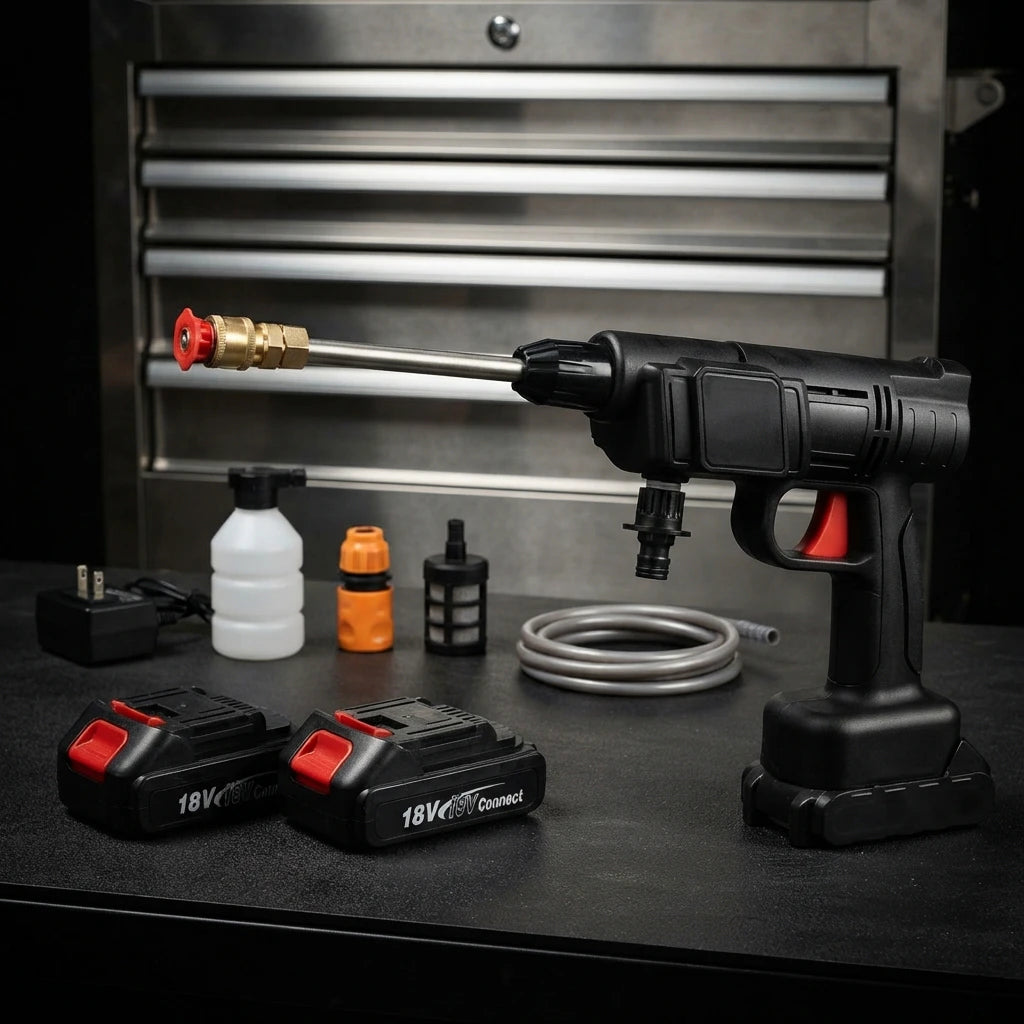 Pistolet Nettoyeur Haute Pression Sans Fil – Kit Complet